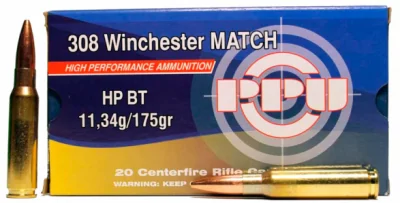 Patron 308Win PPU Match HP BT 11,34g (175gr)